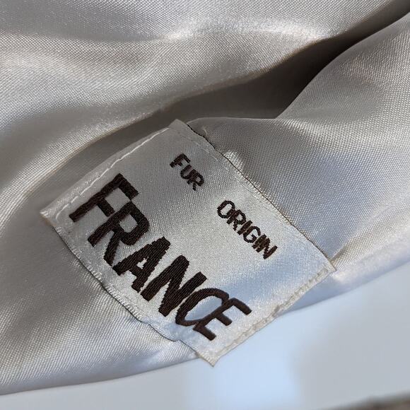 Vintage 80s Fur Suede Coat Vest Convertible Gray Rabbit Outerwear Jacket France - Picture 6 of 11